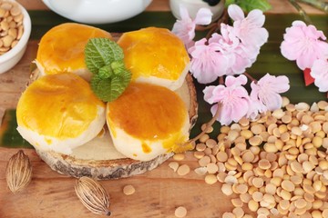 Festival moon cake - Chinese cake and tea