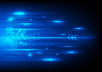 Communications technology, high speed vector arrow background electronics.