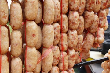 Grilled sausage asia is delicious