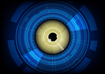 vector eyeball future technology, security concept background