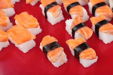 Mixed roll sushi set is delicious, Japanese food