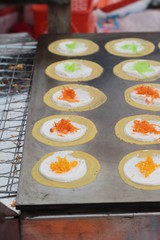 Making crispy pancake is delicious