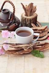 Lingzhi mushroom tea - Ganoderma lucidum for health
