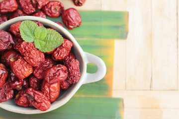 Dried jujube fruits is tasty