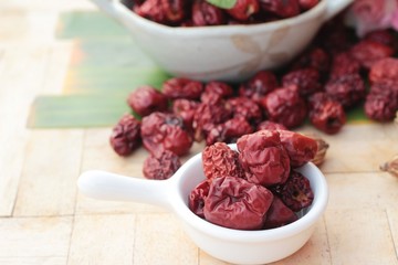 Dried jujube fruits is tasty