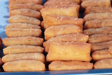 deep fried dough stick in market