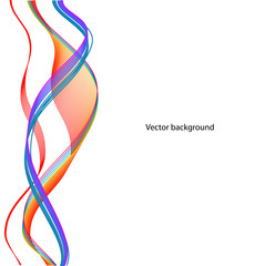 Vector abstract background. Line waves. For business, science, technology design.