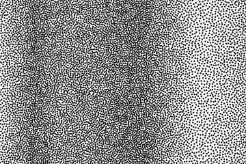 Random halftone. Pointillism style. Background with irregular, chaotic dots, points, circle.