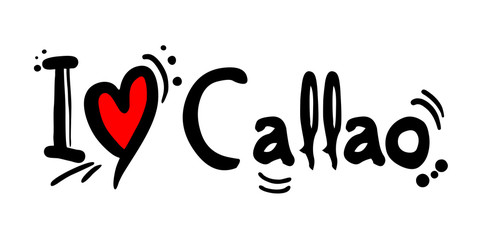 Callao city of Peru love message
