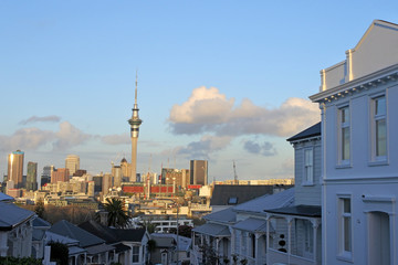 Fototapeta na wymiar Auckland CBD skyline as seen east from Ponsonby