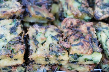 Steamed dumpling stuffed with garlic chives delicious