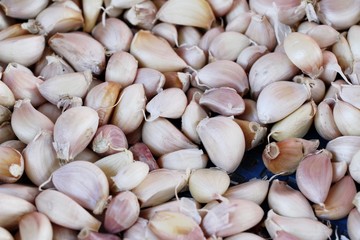 garlic in the market