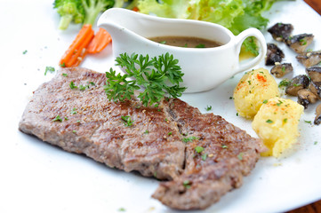 Grilled Beef Strip Loin Steak