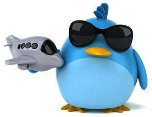 Blue bird - 3D Illustration