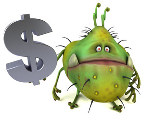 Fun germ - 3D Illustration