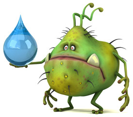 Fun germ - 3D Illustration