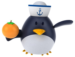 Fun penguin - 3D Illustration