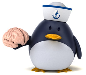 Fun penguin - 3D Illustration