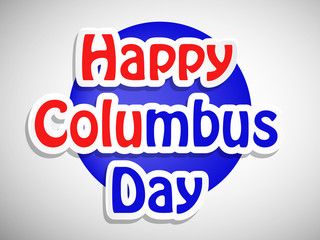 illustration of elements of Columbus Day Background