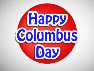 illustration of elements of Columbus Day Background