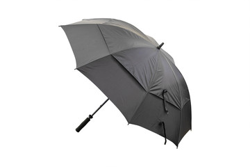 Black umbrella isolated
