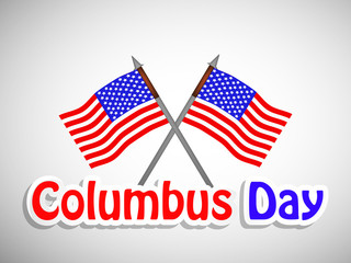 illustration of elements of Columbus Day Background
