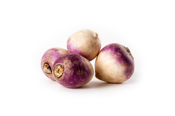 turnips isolated on white background