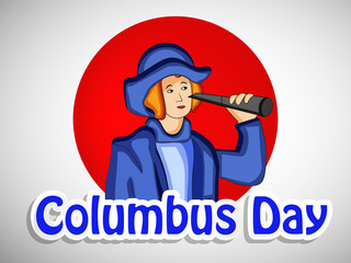 illustration of elements of Columbus Day Background