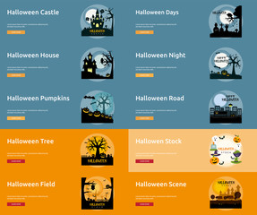 Halloween Poster Banner Design