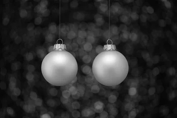 Tapeten Twee kerstballen © Hennie36