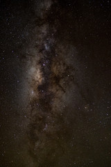 Fototapeta na wymiar milky way galaxy, Long exposure photograph, with grain.