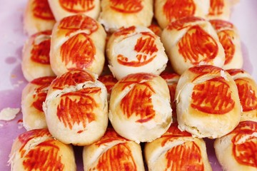 Festival moon cake - Chinese cake in market