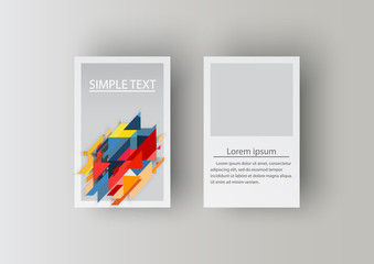 Business Card Set. Vector illustration. EPS10