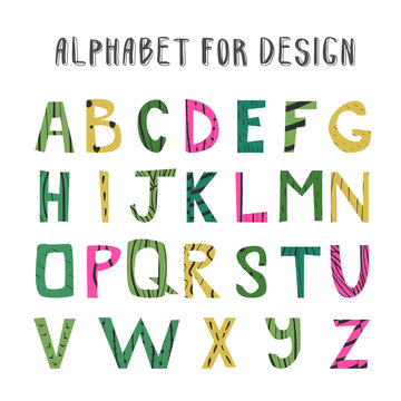 Hand drawn alphabet