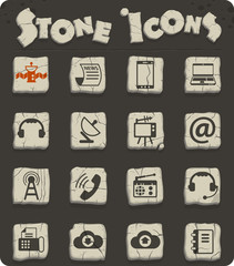 communication icon set