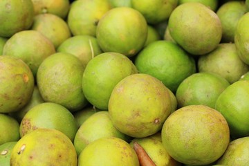 Fresh lemon in the market