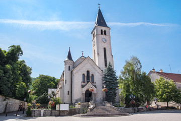 Fototapeta na wymiar Roman Catholic Church in Tokaj, Hungary