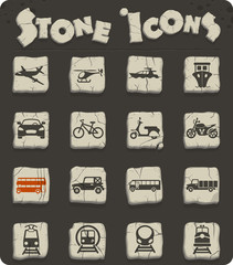 transport icon set