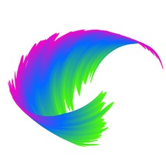 abstract colorful rainbow wave background Vector illustration