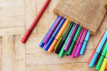 Obraz premium Magic pen a lot variety of colorful