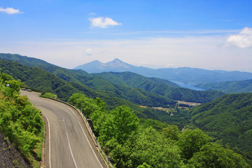 西吾妻スカイバレーと磐梯山（裏磐梯・北塩原村）