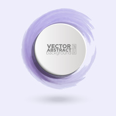 Color ink round stroke on white