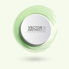 Color ink round stroke on white