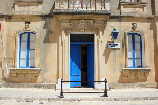 Malta: Polizeistation von Victoria Rabat, Hauptstadt der Insel Gozo
