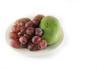 fresh fruits & plate left image