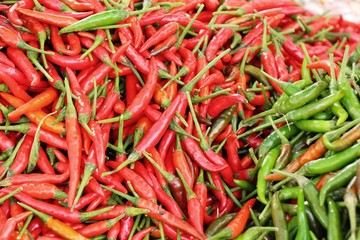 Fresh chilli for cooking in the market