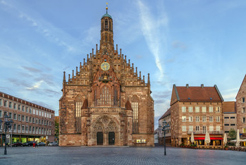 Frauenkirche, Nuremberg, Germany - obrazy, fototapety, plakaty