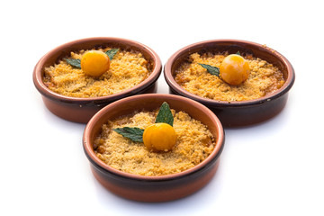 Crumble aux mirabelles