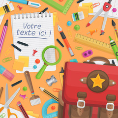 fournitures de bureau - bannière personnalisable