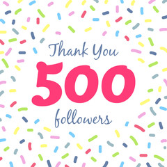 Thank you 500 followers network post